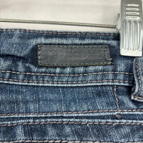 Democracy Justice Jegging Jeans Size 10 Stretch Denim 5 Pocket Medium Wash Blue - Picture 8 of 12